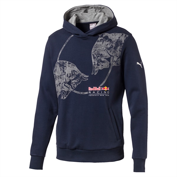 Red Bull Racing Lifestyle Men's Graphic Hoodie, Total Eclipse, extralarge-IND