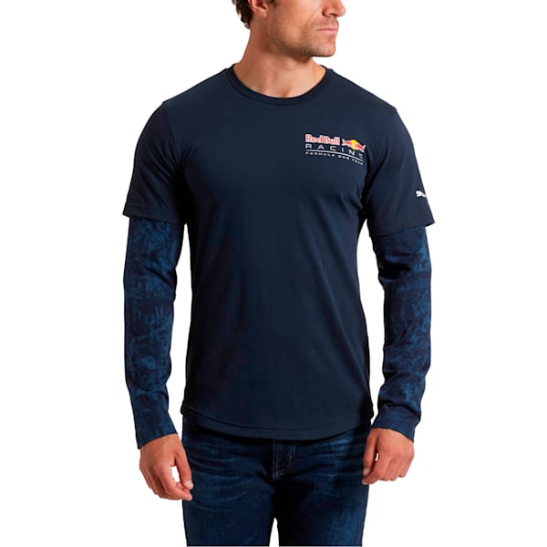 Red Bull Racing Lifestyle All-over Long Sleeve, Total Eclipse, extralarge