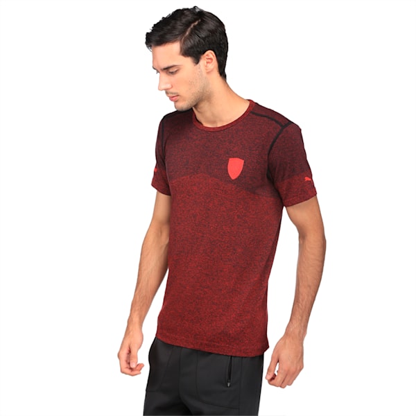 Ferrari EVOKNIT Men's T-Shirt, Rosso Corsa Heather, extralarge-IND