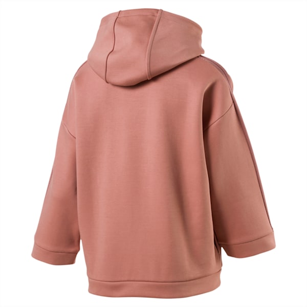 Evolution Women's Tape Funnel Neck Hoodie, Cameo Brown, extralarge-IND