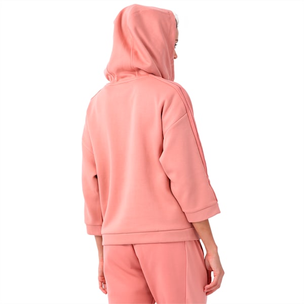 Evolution Women's Tape Funnel Neck Hoodie, Cameo Brown, extralarge-IND