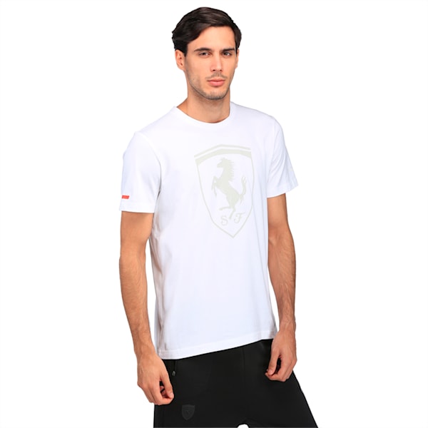 Ferrari Big Shield Men's T-Shirt, Puma White, extralarge-IND