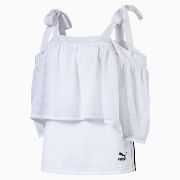 Xtreme Off Shoulder Tee, Puma White, extralarge-IND