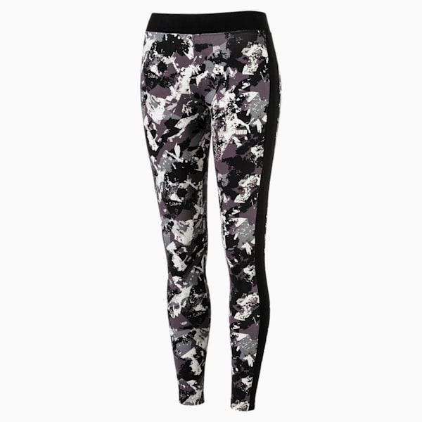 Classics Women's AOP Archive Logo T7 Leggings, Cotton Black-AOP, extralarge