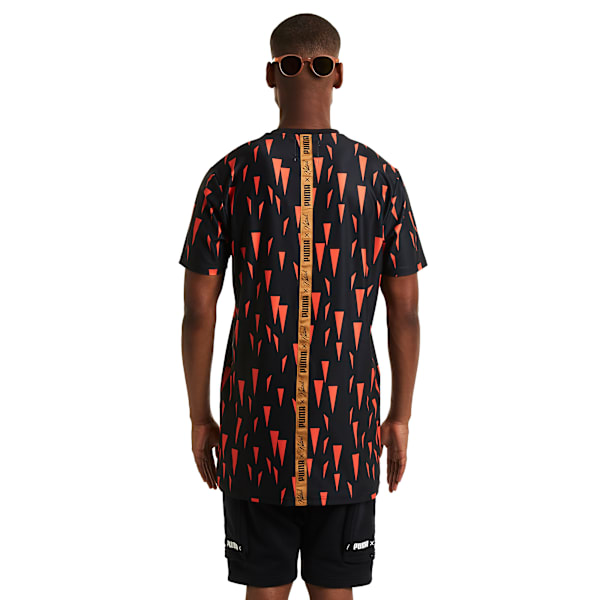 PUMA X NATUREL Men's Tech T-Shirt, Puma Black-Naturel AOP, extralarge-IND