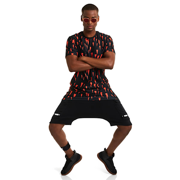 PUMA X NATUREL Men's Tech T-Shirt, Puma Black-Naturel AOP, extralarge-IND