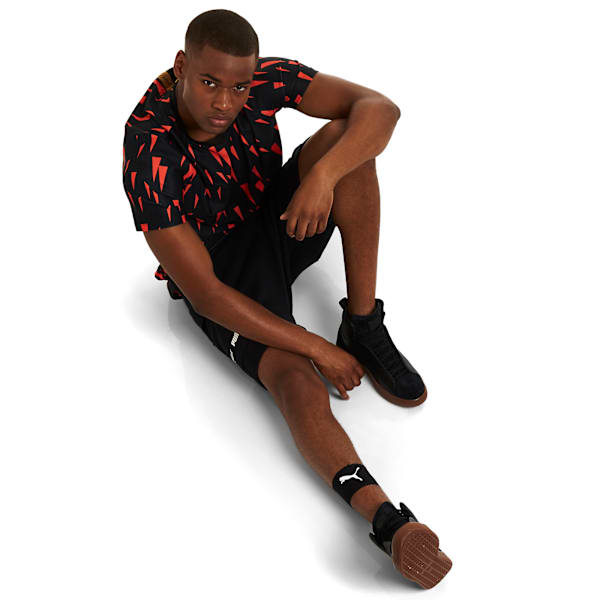 PUMA X NATUREL Men's Tech T-Shirt, Puma Black-Naturel AOP, extralarge-IND