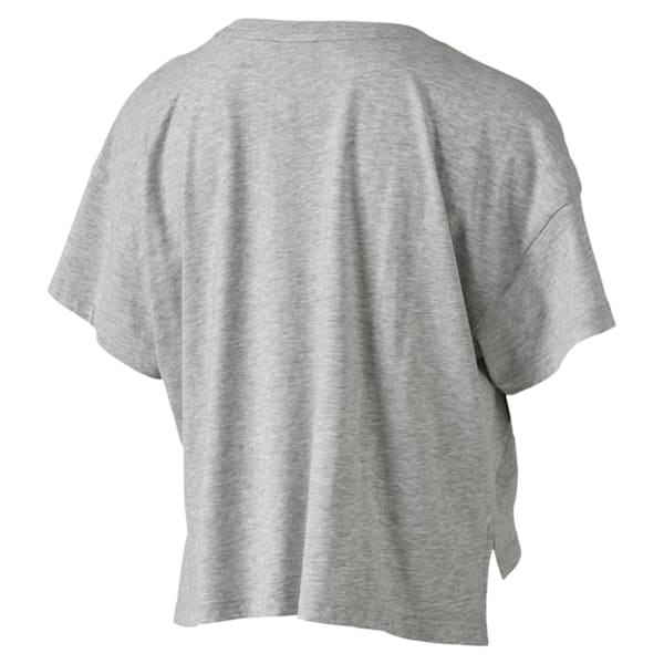 Archive Logo Cropped Tee, Light Gray Heather, extralarge-IND