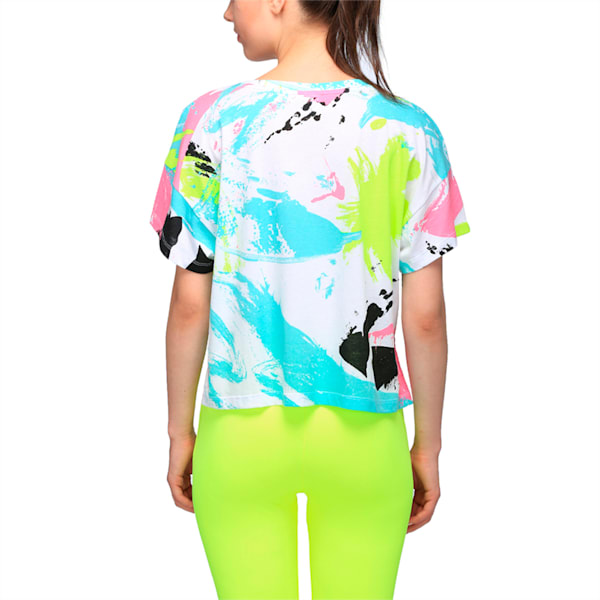 Archive Logo Cropped Tee, Puma White-AOP, extralarge-IND