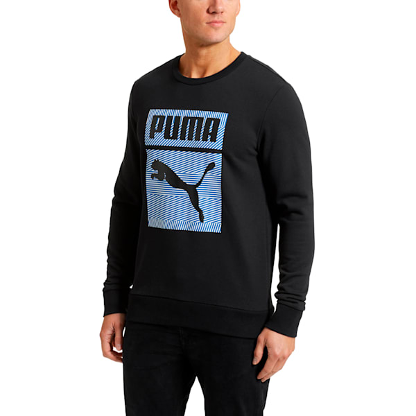 Classics Archive Graphic Sweater, Puma Black, extralarge