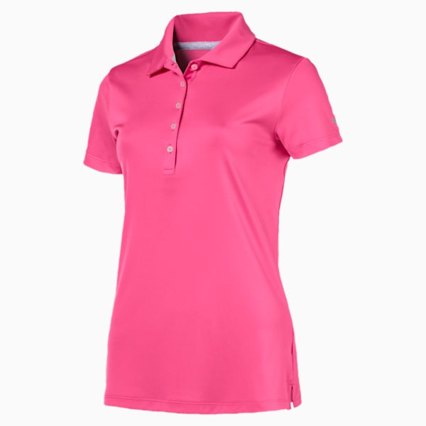 Women's Pounce Polo, Carmine Rose, extralarge