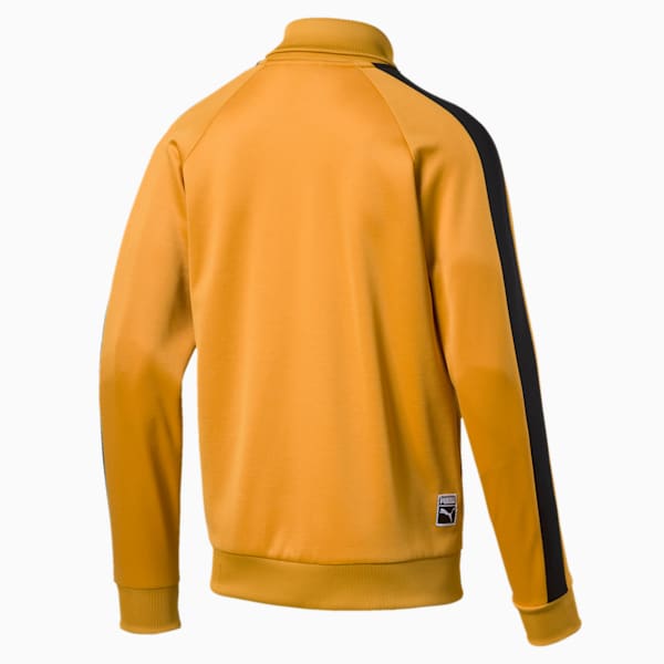 T7 Vintage Men's Track Jacket, Mineral Yellow-black, extralarge-IND