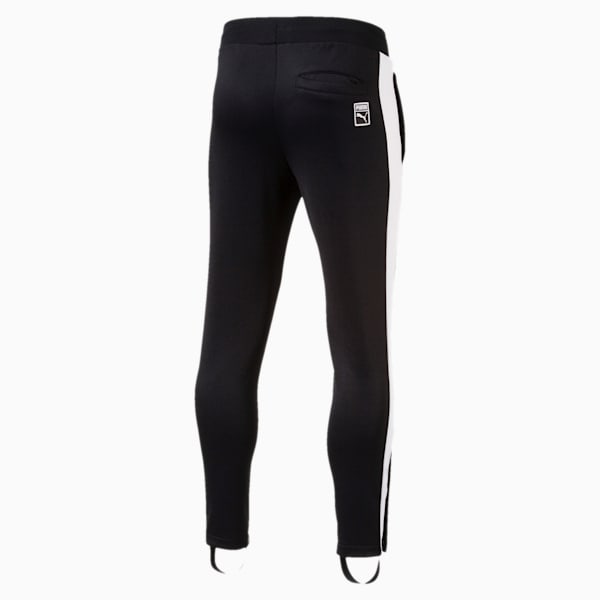 T7 Vintage Men's Track Pants, Puma Black-white, extralarge