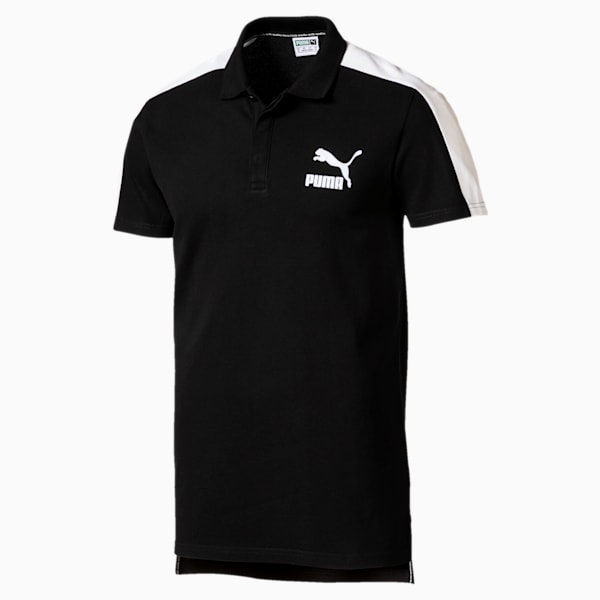 Archive T7 Men's Polo, Cotton Black, extralarge