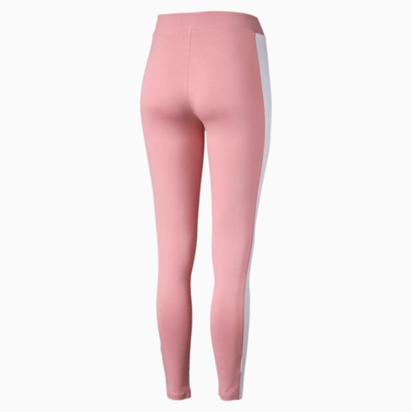 Classics Logo T7 Women's Leggings, Bridal Rose, extralarge