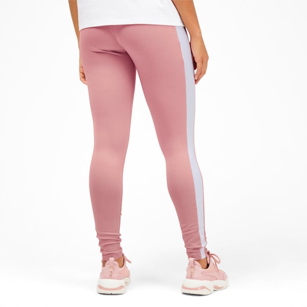 Classics Logo T7 Women's Leggings, Bridal Rose, extralarge