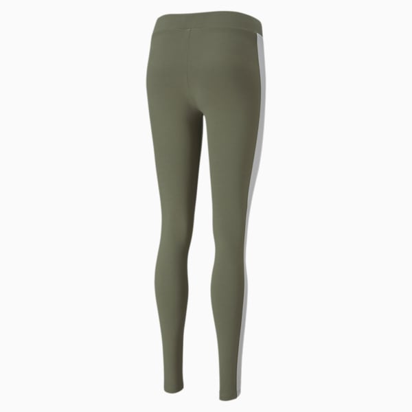 Classics Logo T7 Women's Leggings, Deep Lichen Green, extralarge