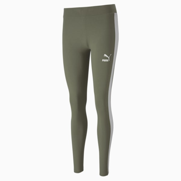 Leggings con logotipo T7 Classics, Deep Lichen Green, extralarge