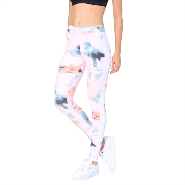 Classics Logo T7 Legging AOP Puma Black-, Pearl-AOP, extralarge-IND
