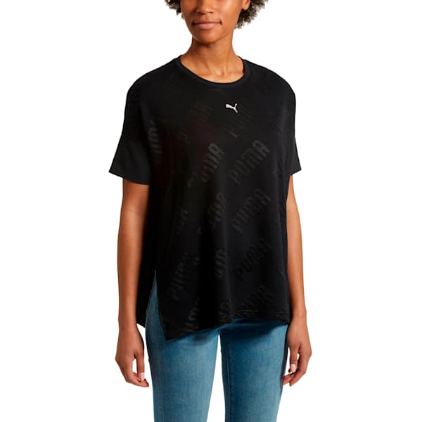 En Pointe Women's Wide Tee, Cotton Black, extralarge