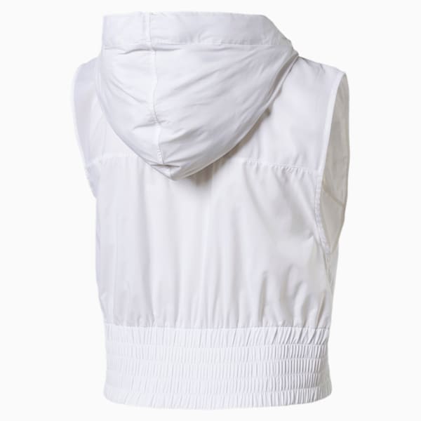 En Pointe Women's Sleeveless Half Zip Top, Puma White, extralarge
