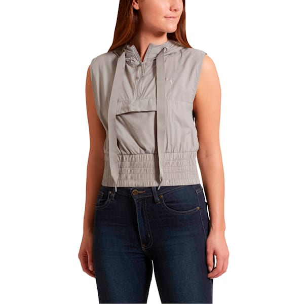 En Pointe Women's Sleeveless Half Zip Top, Rock Ridge, extralarge