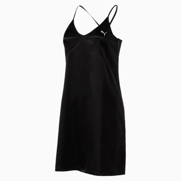 En pointe Women's Satin Dress, Puma Black, extralarge