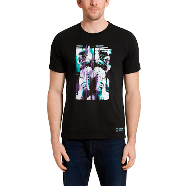 MERCEDES AMG PETRONAS Hamilton Graphic Men's Tee, Puma Black, extralarge
