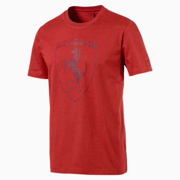 Ferrari dryCELL Men's Big Shield T-Shirt, Bossa Nova, extralarge-IND