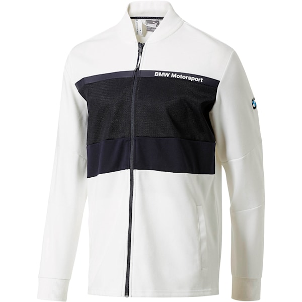 BMW Motorsport Men's Sweat Jacket, Puma White, extralarge