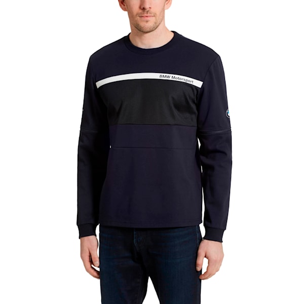 BMW Motorsport NightCat Men's Crew Neck, Team Blue, extralarge