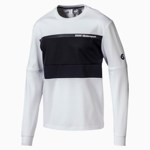 BMW Motorsport NightCat Men's Crew Neck, Puma White, extralarge