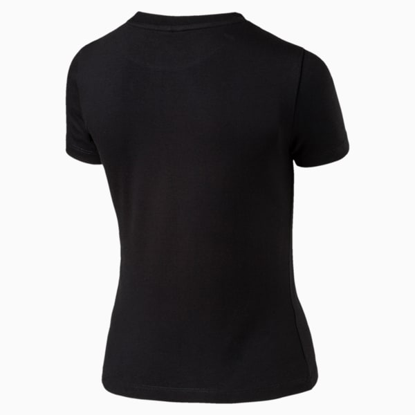 Classic Logo Women's Tight Tee, Cotton Black, extralarge