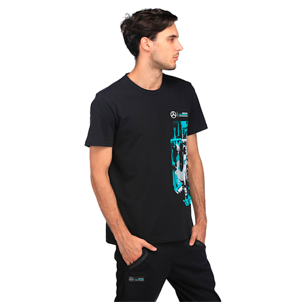Mercedes Graphic T-Shirt, Puma Black-Rosberg, extralarge-IND