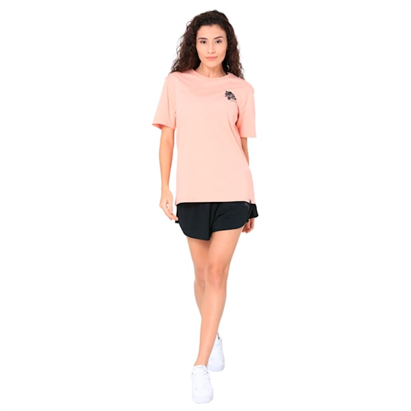 Women’s Graphic T-shirt, Peach Beige, extralarge-IND