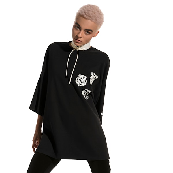 FENTY Unisex Crew Neck Tee, Cotton Black, extralarge-IND
