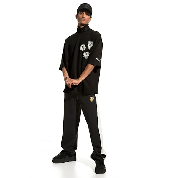 FENTY Unisex Crew Neck Tee, Cotton Black, extralarge-IND