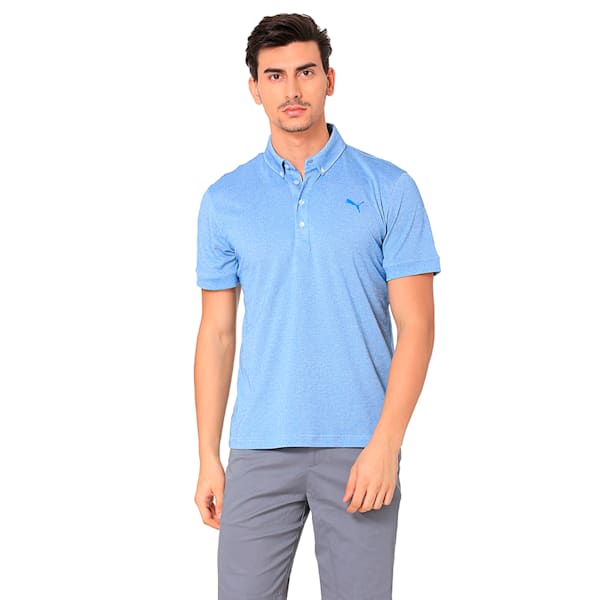 Golf Men's Tailored Oxford Heather Polo, EBL Heather, extralarge-IND