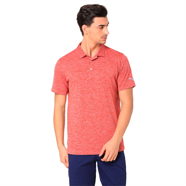 Essential Men's Golf Polo, High Risk Red, extralarge-IND