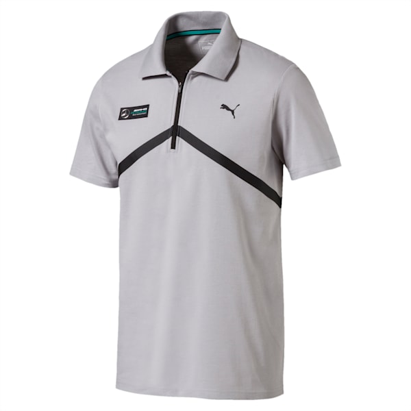 MERCEDES AMG PETRONAS Men's Polo, Mercedes Team Silver, extralarge-IND