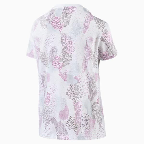 Classics All-Over Print Logo Women's Tee, Puma White, extralarge