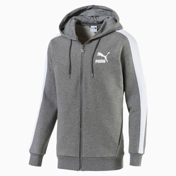 Classics T7 Logo FZ Hoodie FL, Puma Black, extralarge