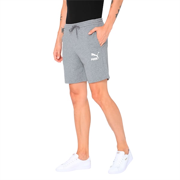 Classics Logo Shorts, Medium Gray Heather, extralarge-IND
