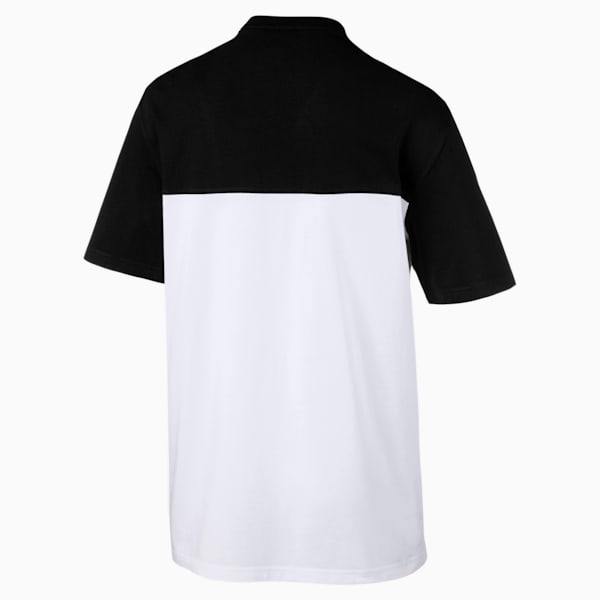 Retro Short Sleeve Men's Tee, Cotton Black, extralarge