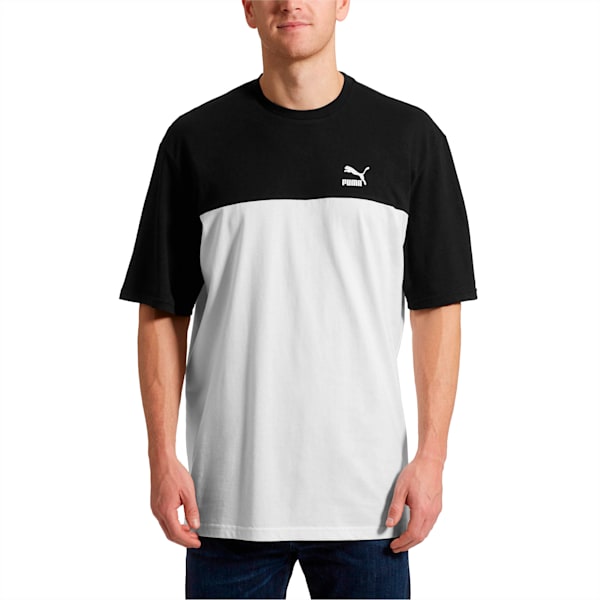 Retro Short Sleeve Men's Tee, Cotton Black, extralarge