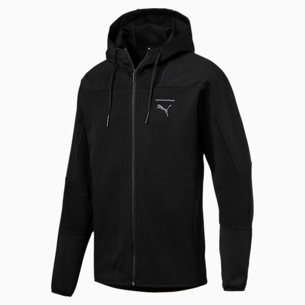 Pace Full Zip Men's Hoodie, Puma Black, extralarge