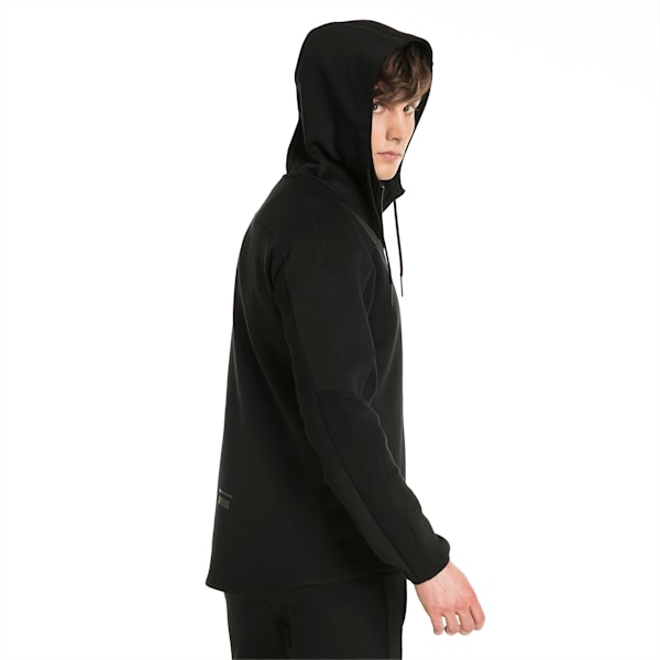 Pace Full Zip Men's Hoodie, Puma Black, extralarge