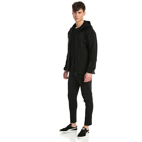 Pace Full Zip Men's Hoodie, Puma Black, extralarge