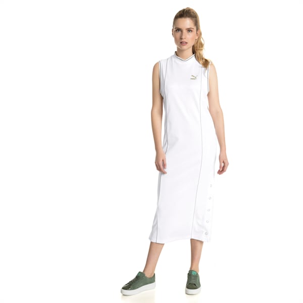 Retro Women's Dress, Puma White, extralarge-IND