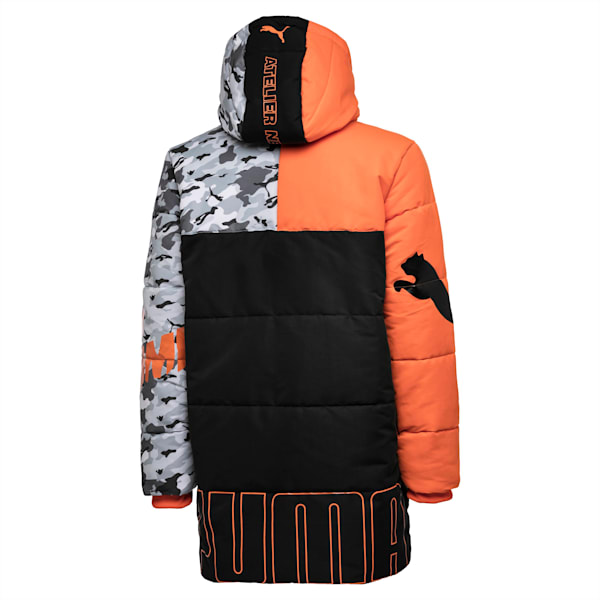 PUMA x ATELIER NEW REGIME Long Zip-Up Men's Hooded Jacket, Puma Black, extralarge